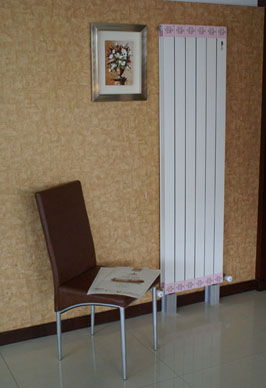 銅鋁復合暖氣片100x60書房安裝效果圖