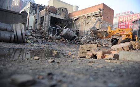 鍋爐爆炸現(xiàn)場